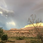 In a canyon thunder rumbles